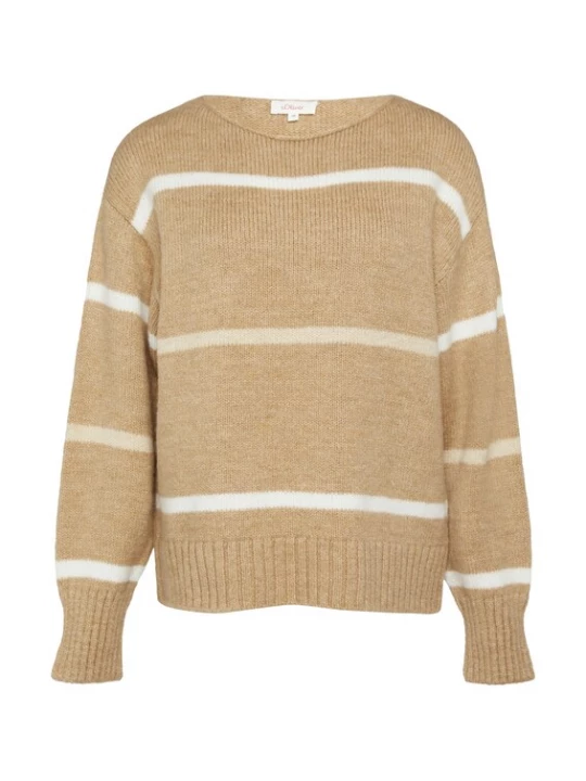 Foto van product s.Oliver Trui crème / donkerbeige