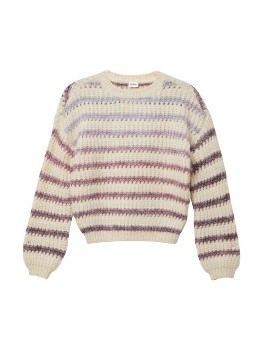 Foto van product s.Oliver Trui crème / lila / mauve / lavendel