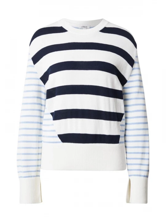 Foto van product s.Oliver Trui crème / navy / lichtblauw