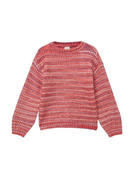Foto van product s.Oliver Trui donkeroranje / pink / wit