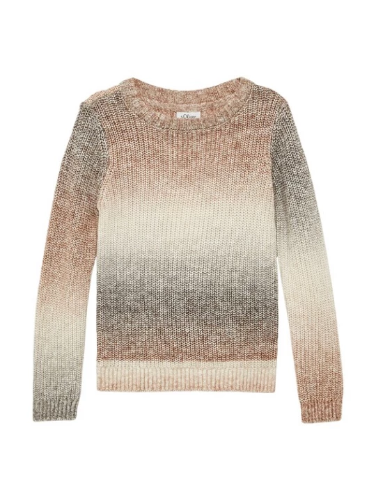 Foto van product s.Oliver Trui lichtbeige / bruin / donkergrijs