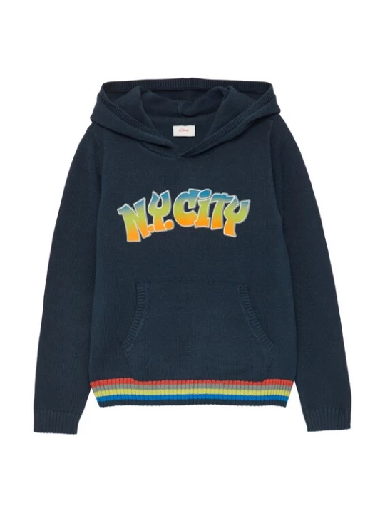 Foto van product s.Oliver Trui navy / groen / oranje