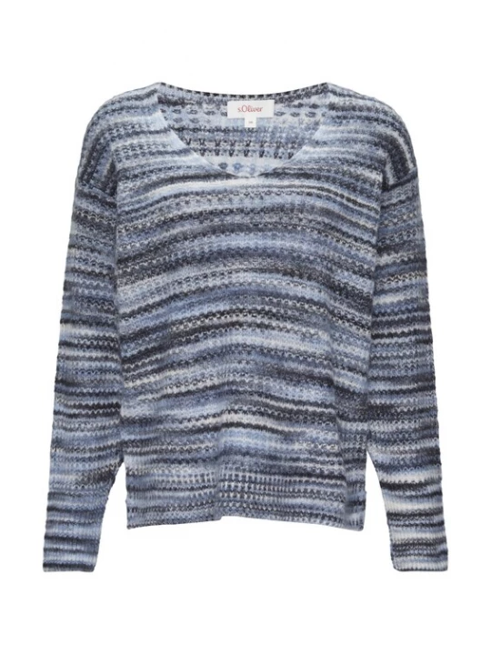 Foto van product s.Oliver Trui navy / lichtblauw / zwart / wit