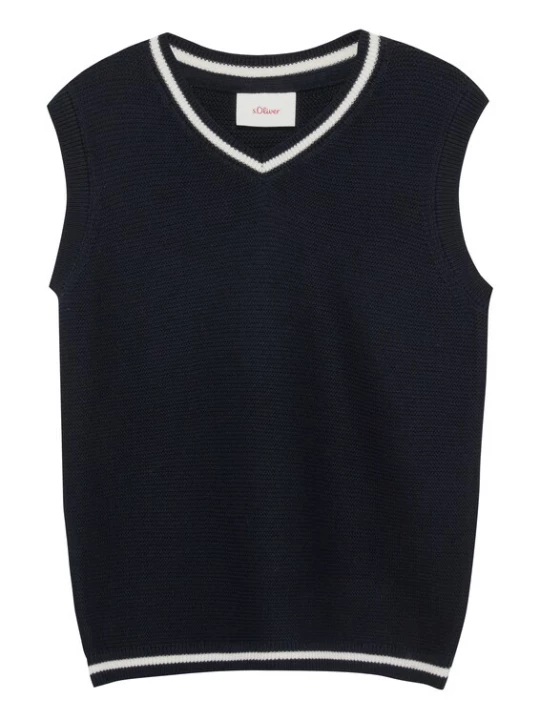 Foto van product s.Oliver Trui navy / wit