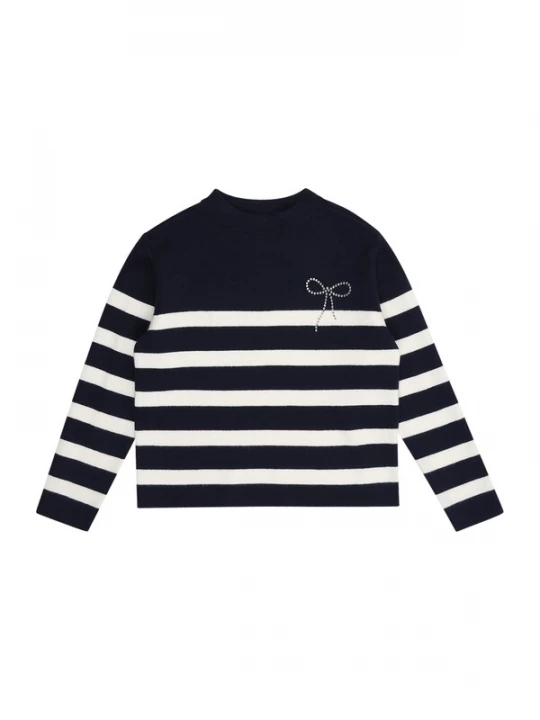 Foto van product s.Oliver Trui navy / wit