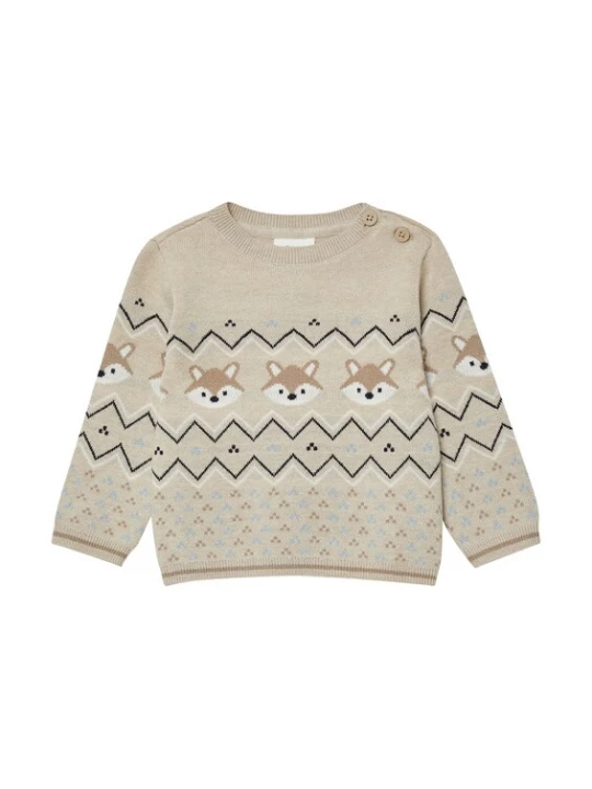 Foto van product s.Oliver Trui sand / mokka / zwart / wit