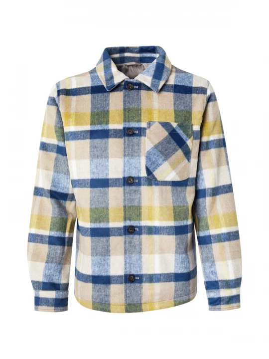 Foto van product s.Oliver Tussenjas sand / donkerblauw / geel
