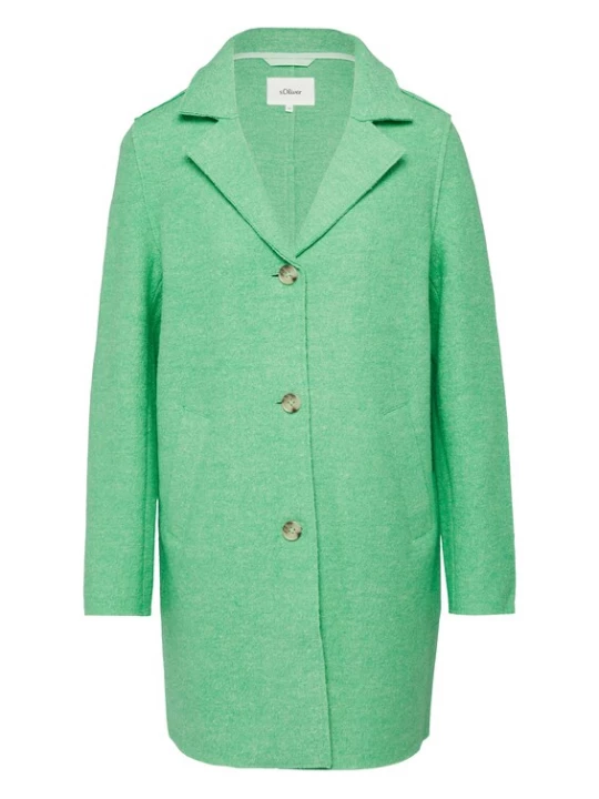 Foto van product s.Oliver Tussenmantel groen gemêleerd