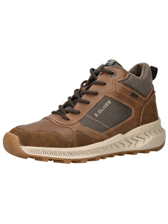 Foto van product s.Oliver Veterlaarzen cognac / grijs