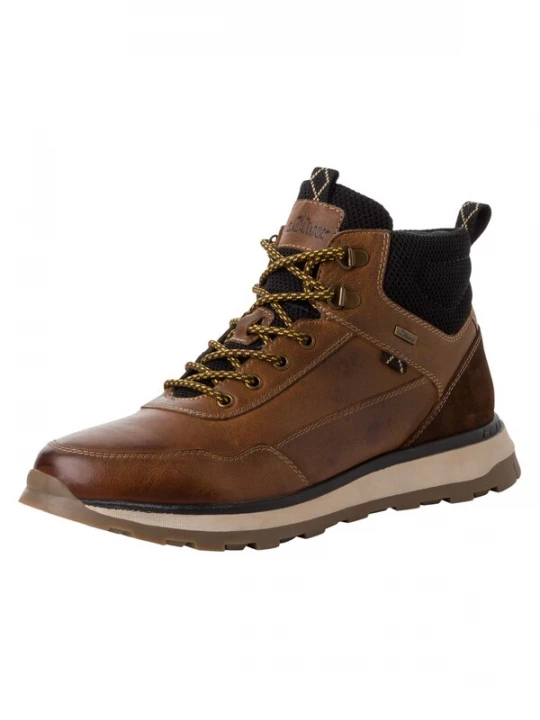 Foto van product s.Oliver Veterlaarzen cognac / zwart