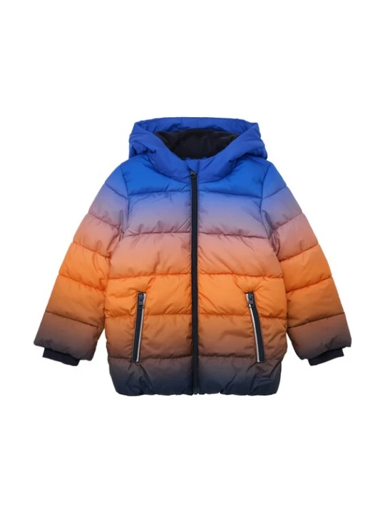 Foto van product s.Oliver Winterjas blauw / oranje
