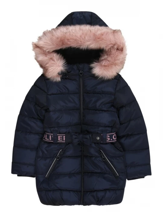 Foto van product s.Oliver Winterjas donkerblauw / rosa / oudroze