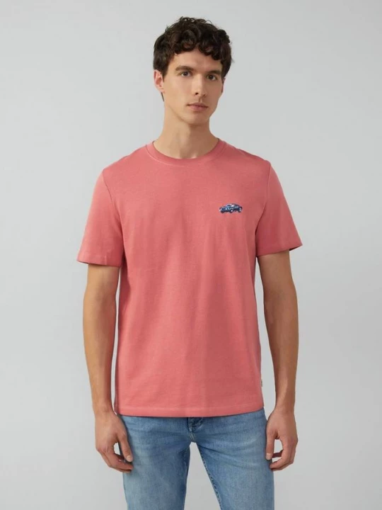 Foto van product s.Oliver x Ford: T-shirt met artwork van zwaar katoen roze