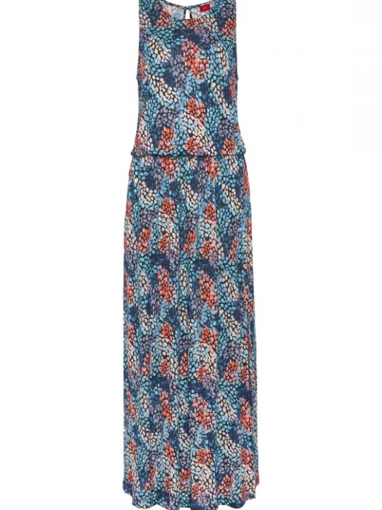 Foto van product s.Oliver Zomerjurk blauw / navy / rood / watermeloen rood