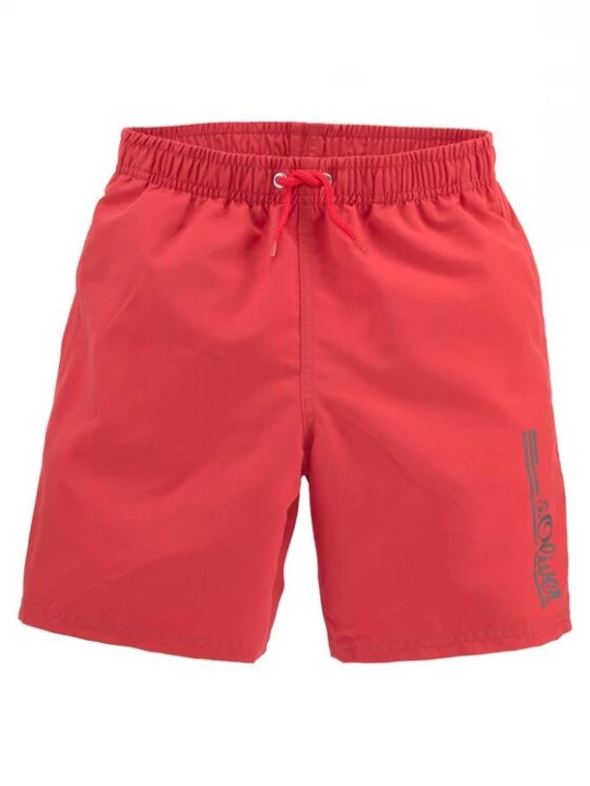 Foto van product s.Oliver Zwemshorts donkergrijs / rood
