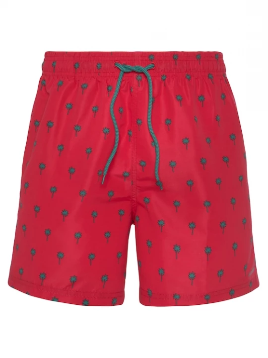 Foto van product s.Oliver Zwemshorts groen / rood / zwart