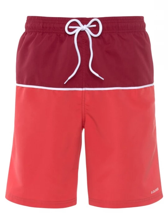 Foto van product s.Oliver Zwemshorts rood / bordeaux / wit