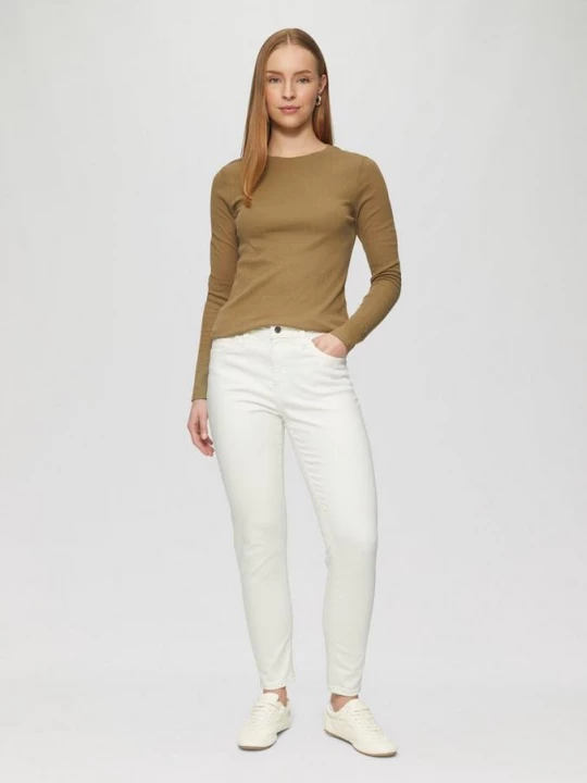 Foto van product Sadie enkellange jeans / skinny fit / mid rise / skinny leg QS crème