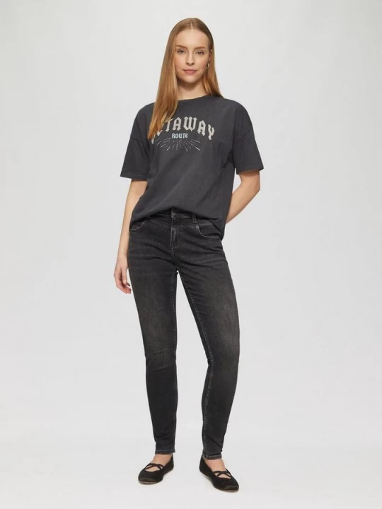 Foto van product Sadie jeans / skinny fit / mid rise / skinny leg / super stretch QS grijs