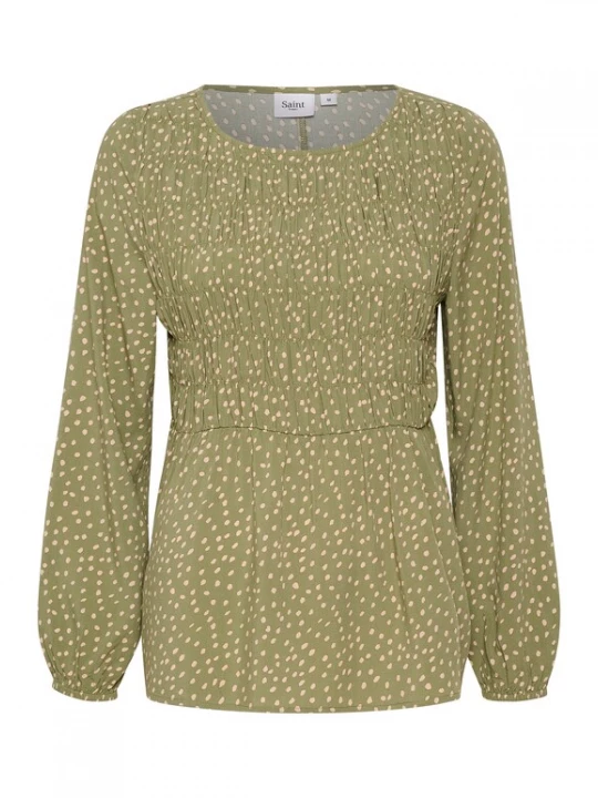 Foto van product SAINT TROPEZ Blouse 'Gisla' beige / appel