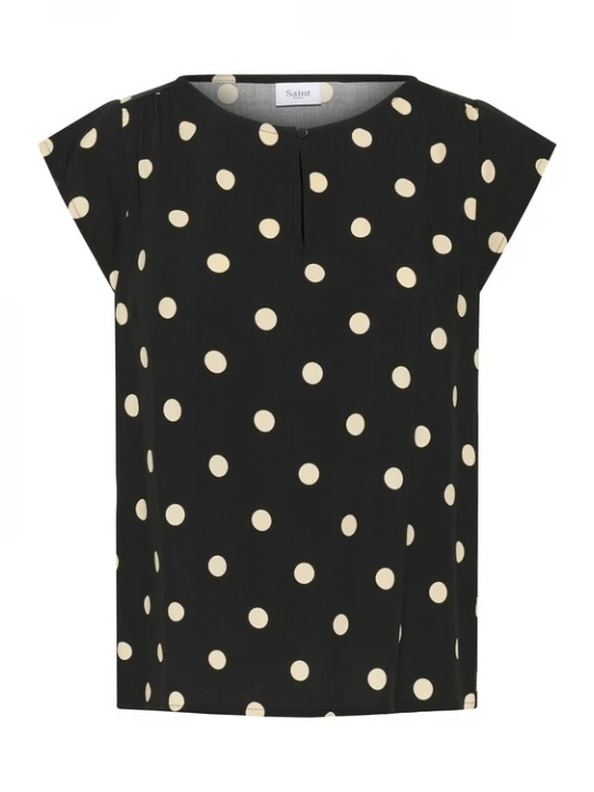 Foto van product SAINT TROPEZ Blouse 'Gisla' zwart / wit