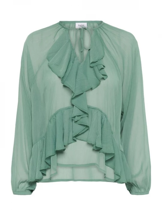 Foto van product SAINT TROPEZ Blouse 'Jacelyn' pastelgroen