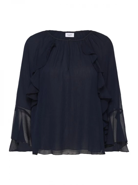 Foto van product SAINT TROPEZ Blouse 'Mavis' nachtblauw