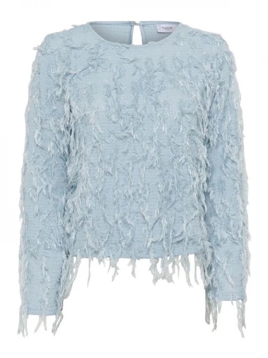 Foto van product SAINT TROPEZ Blouse 'NinetteSZ ' lichtblauw