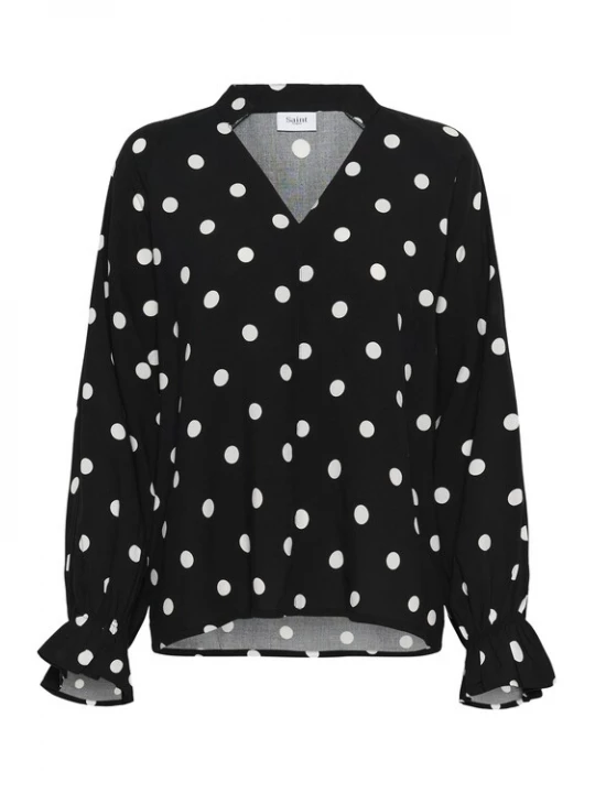 Foto van product SAINT TROPEZ Blouse 'Paice' zwart / wit