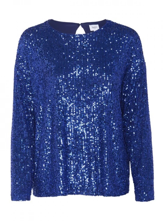 Foto van product SAINT TROPEZ Blouse 'Reyana' kobaltblauw