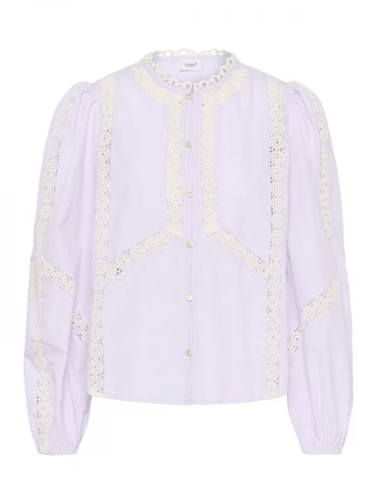 Foto van product SAINT TROPEZ Blouse 'Simena' ecru / pastellila