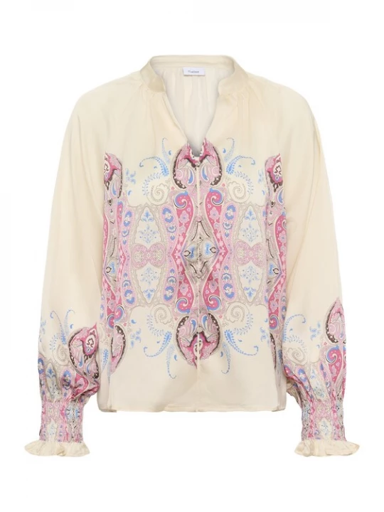Foto van product SAINT TROPEZ Blouse 'Surya' beige / blauw / pink