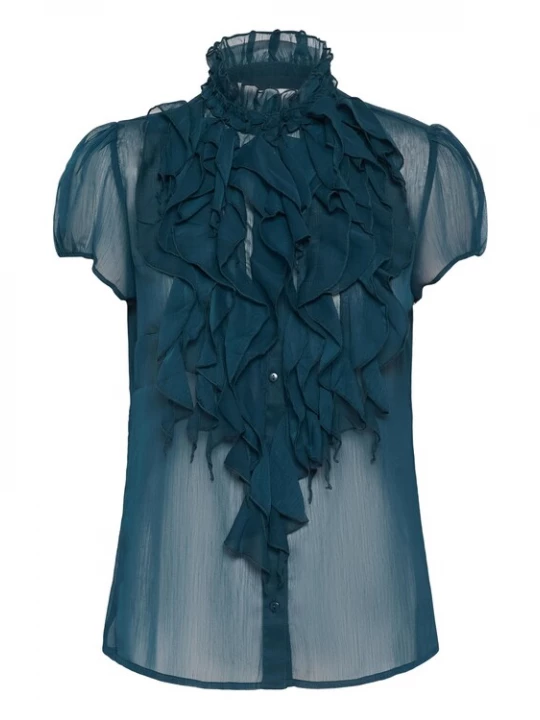 Foto van product SAINT TROPEZ Blouse 'SZLilja' petrol