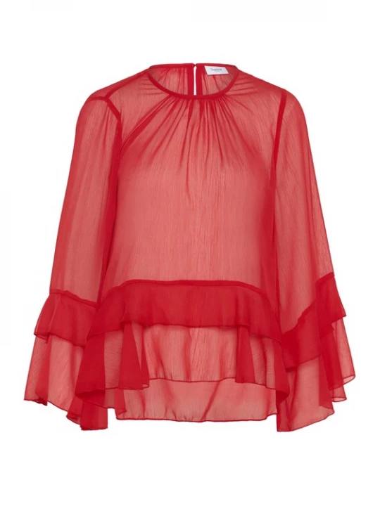 Foto van product SAINT TROPEZ Blouse 'SZMazelle' rood