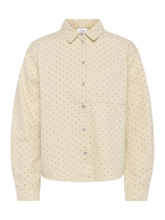 Foto van product SAINT TROPEZ Blouse 'SZPatricia' crème / zwart