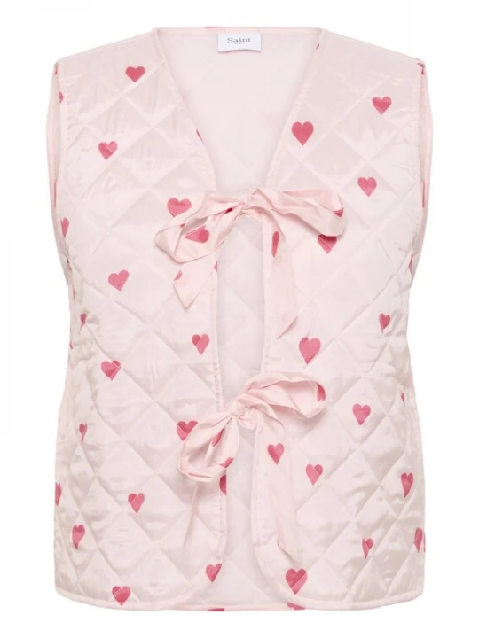 Foto van product SAINT TROPEZ Bodywarmer 'Evitta ' fuchsia / pastelroze