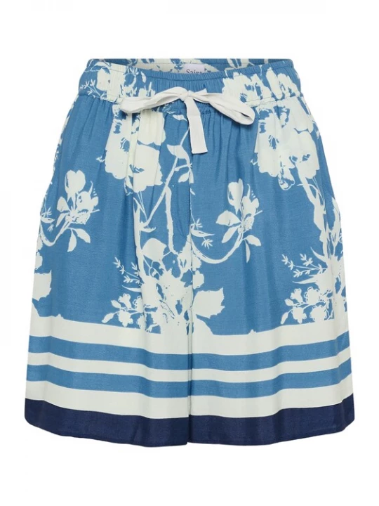 Foto van product SAINT TROPEZ Broek 'SZRasheda' crème / blauw / lichtblauw
