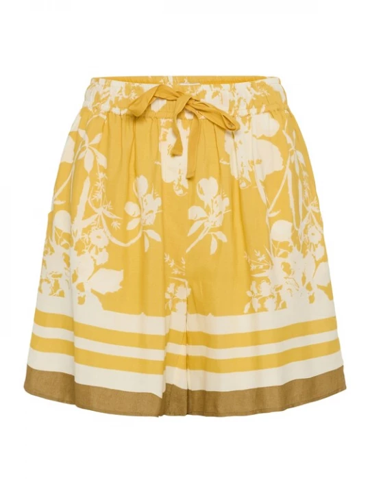 Foto van product SAINT TROPEZ Broek 'SZRasheda' lichtbruin / geel / pasteelgeel