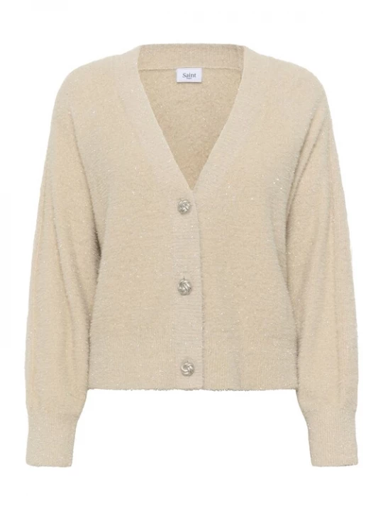 Foto van product SAINT TROPEZ Gebreid vest beige