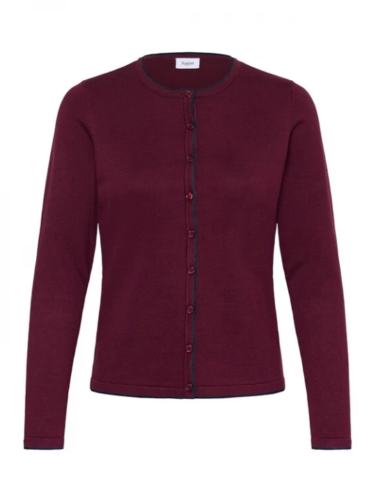 Foto van product SAINT TROPEZ Gebreid vest bordeaux