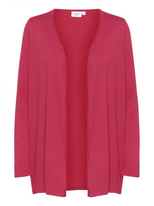 Foto van product SAINT TROPEZ Gebreid vest 'KilaSZ' magenta
