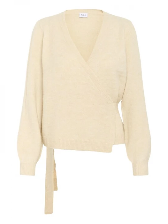 Foto van product SAINT TROPEZ Gebreid vest 'Larna' crème