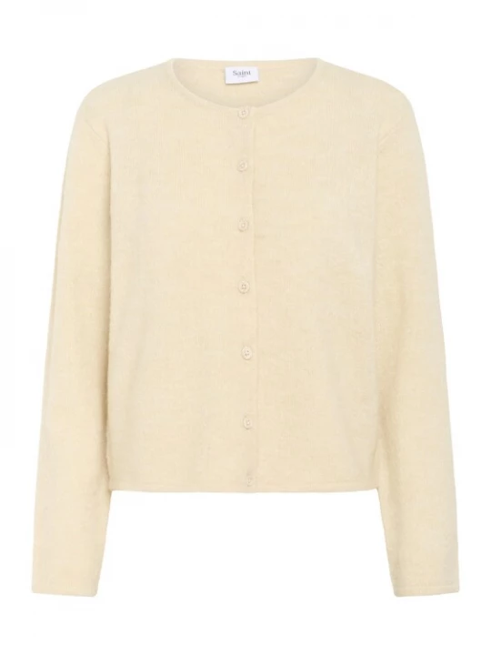 Foto van product SAINT TROPEZ Gebreid vest 'Larna' crème