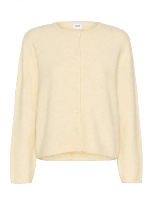 Foto van product SAINT TROPEZ Gebreid vest 'Larna' lichtgeel