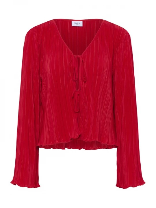 Foto van product SAINT TROPEZ Gebreid vest lichtrood