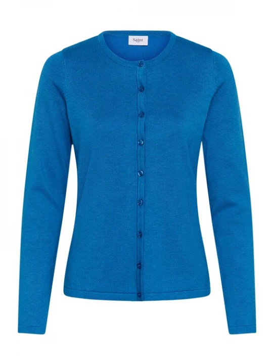 Foto van product SAINT TROPEZ Gebreid vest 'Mila' azuur