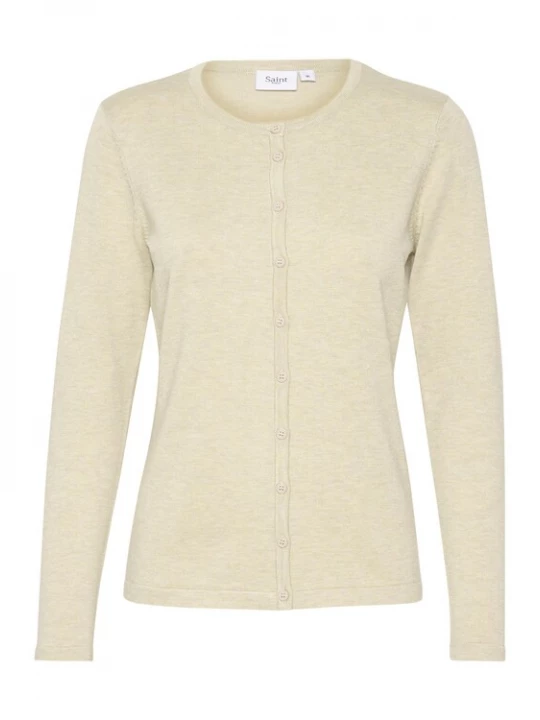Foto van product SAINT TROPEZ Gebreid vest 'Mila' beige gemêleerd