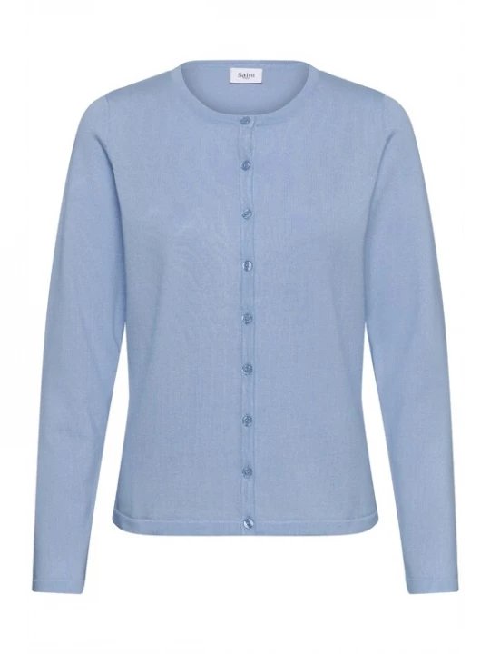 Foto van product SAINT TROPEZ Gebreid vest 'MilaSZ' azuur