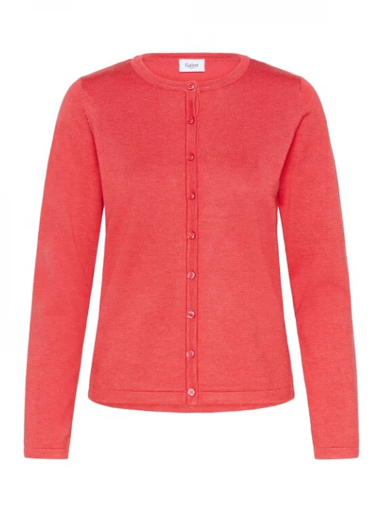 Foto van product SAINT TROPEZ Gebreid vest 'MilaSZ' koraal