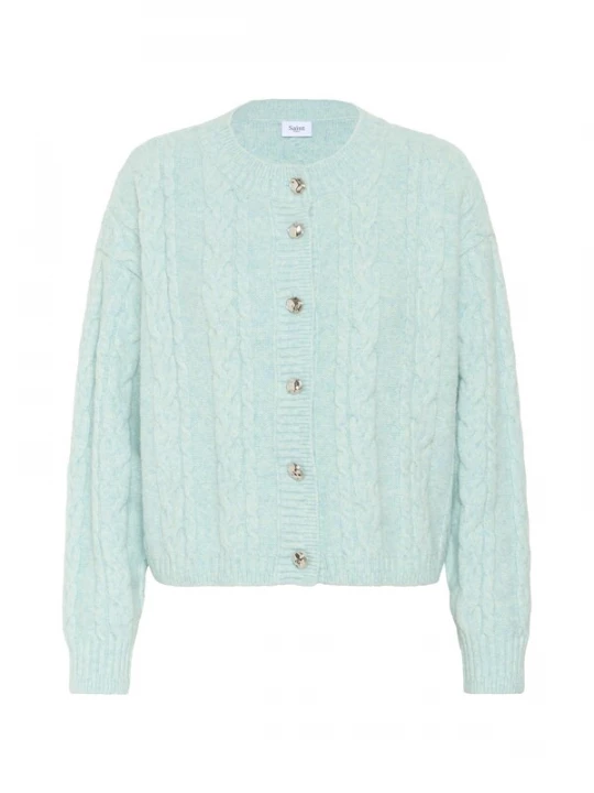Foto van product SAINT TROPEZ Gebreid vest 'Moira' lichtblauw